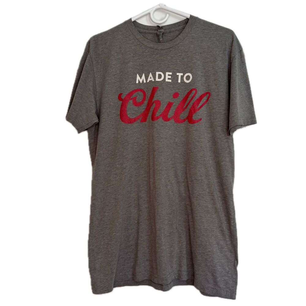 Coors Light T-Shirt Men's Large Gray Made to Chill Graphic Cotton Blend